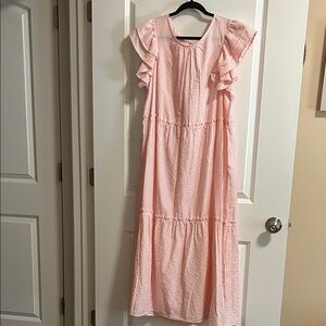 MUD PIE Pink Striped Dress
